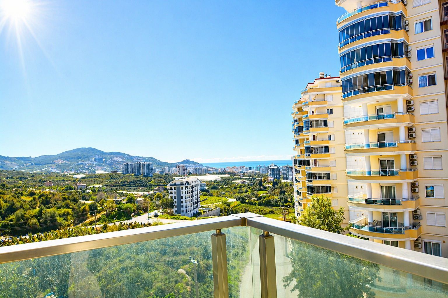 A 1+1 apartment at a great price in Mahmutlar – furnished and with mountain views