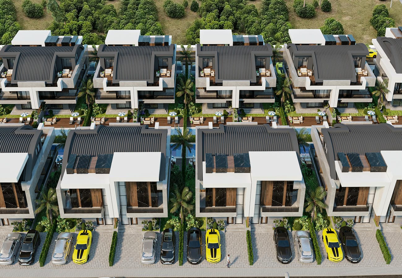 Belek'te müteahhit tarafından inşa edilen villa kompleksi - vatandaşlık, oturma izni ve taksit planları.