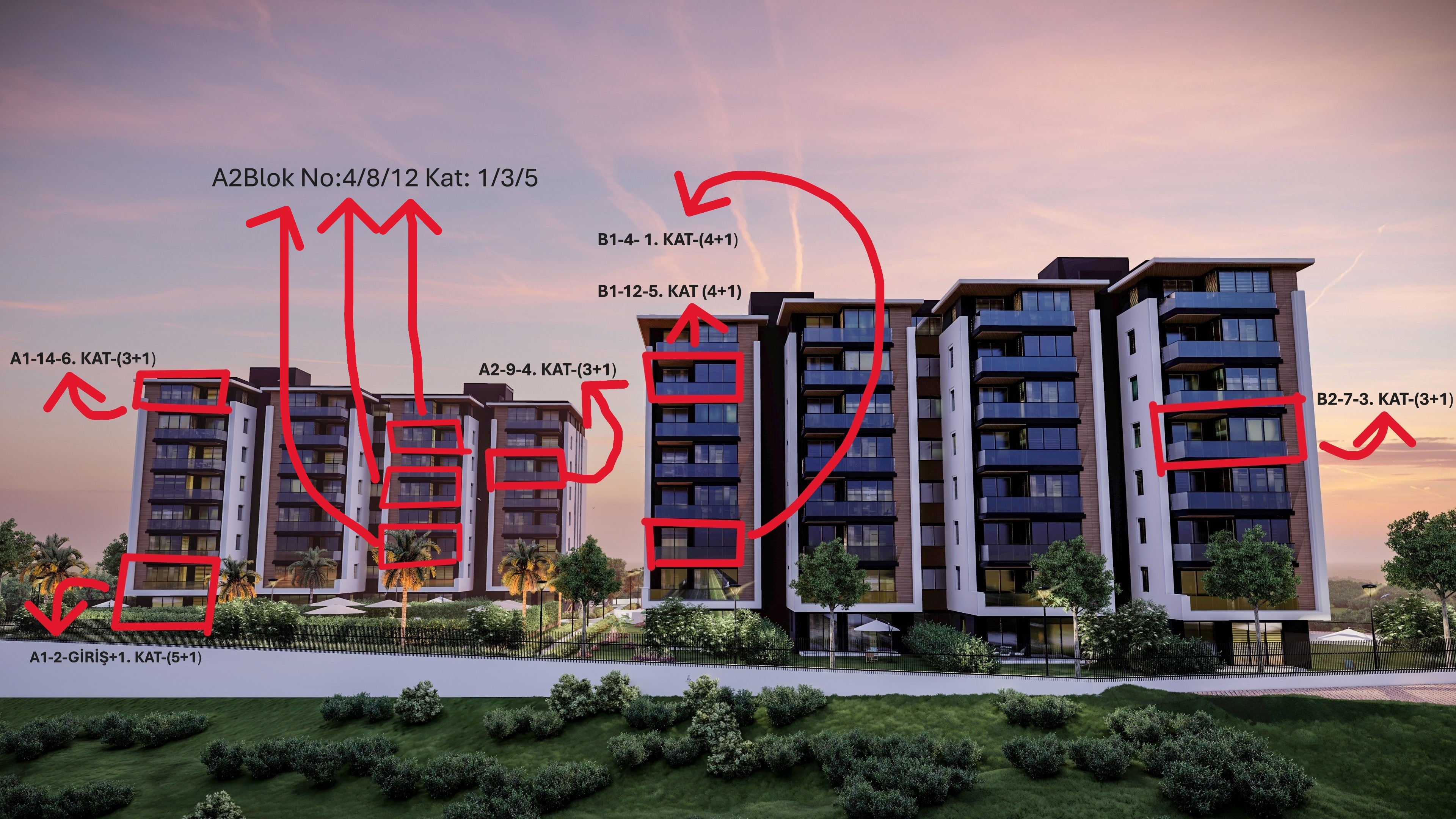 Продажа недвижимости в Анталии от застройщика - новый проект в Чанкая, Кепез