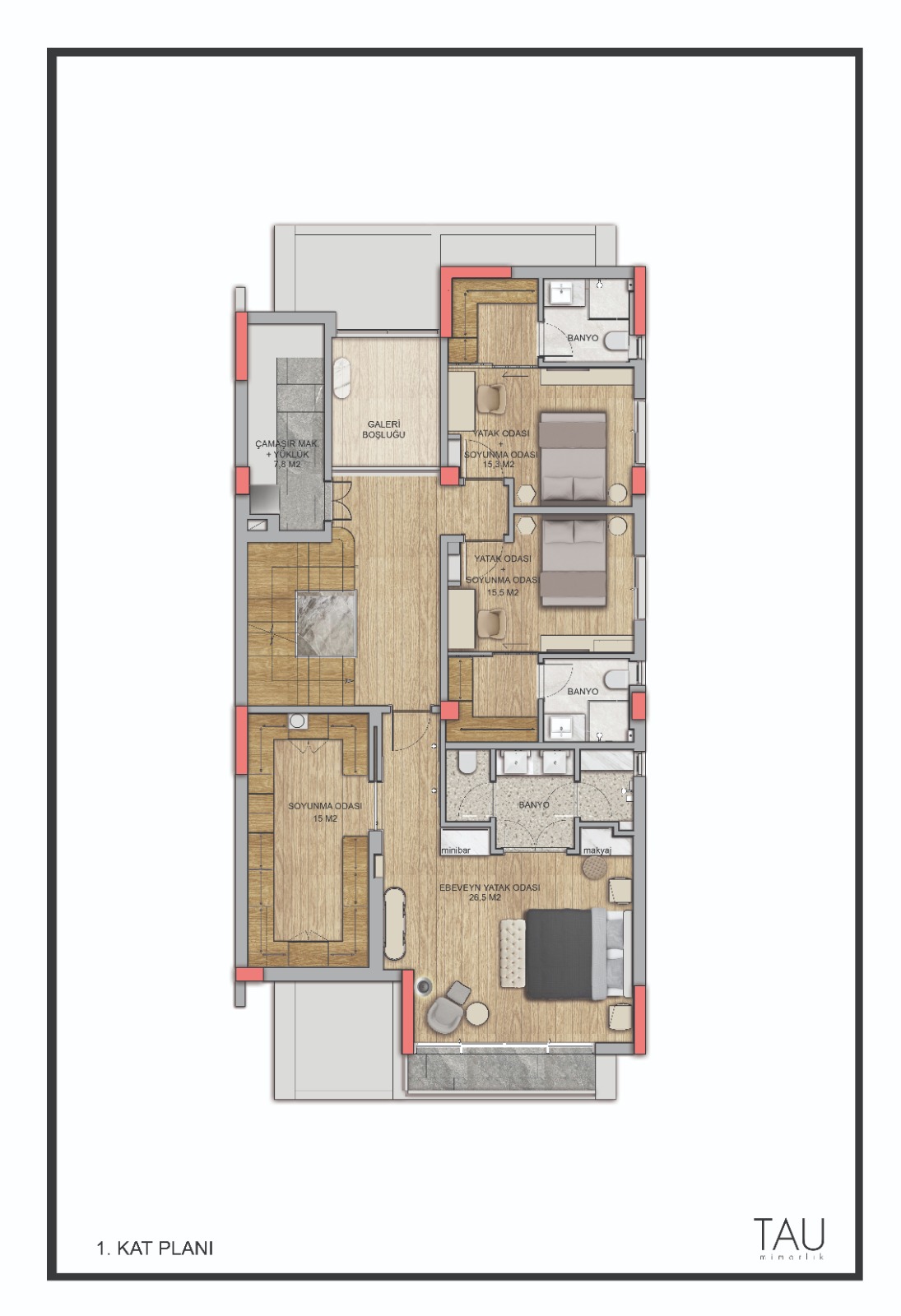 Modern villas in Antalya's Lara district - private pool, garden, and ideal location