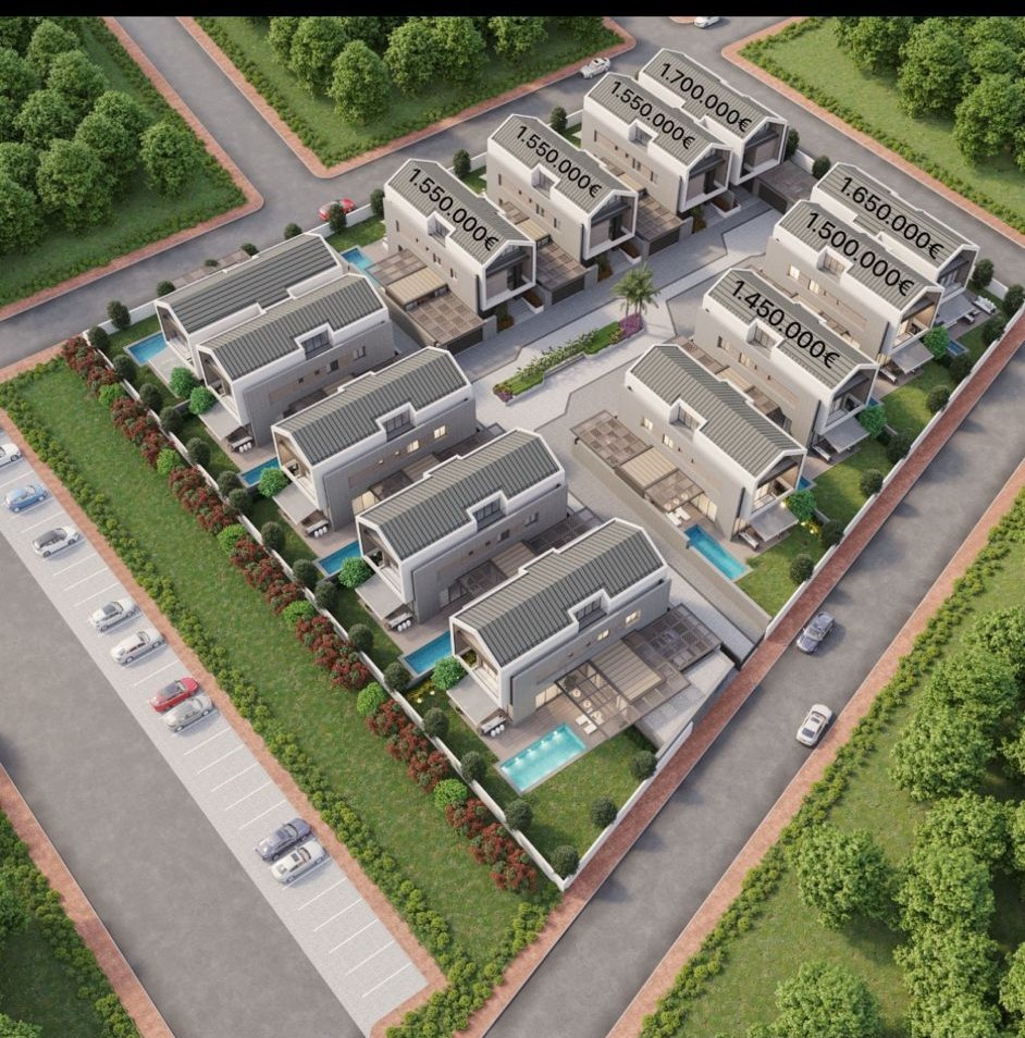 Modern villas in Antalya's Lara district - private pool, garden, and ideal location