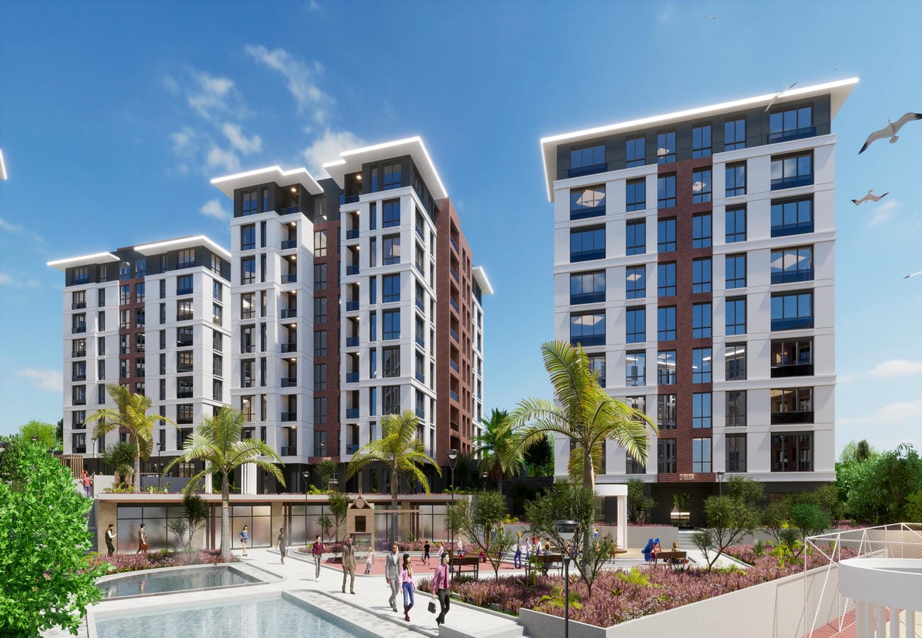 Family-friendly residential complex in Beylikdüzü, Istanbul – apartments from the developer, suitable for citizenship