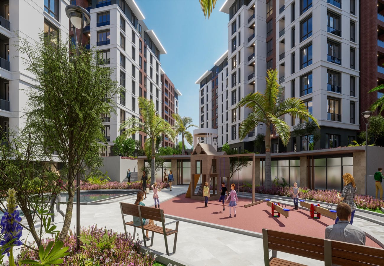 Family-friendly residential complex in Beylikdüzü, Istanbul – apartments from the developer, suitable for citizenship