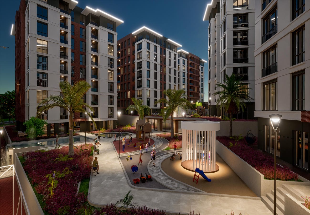 Family-friendly residential complex in Beylikdüzü, Istanbul – apartments from the developer, suitable for citizenship
