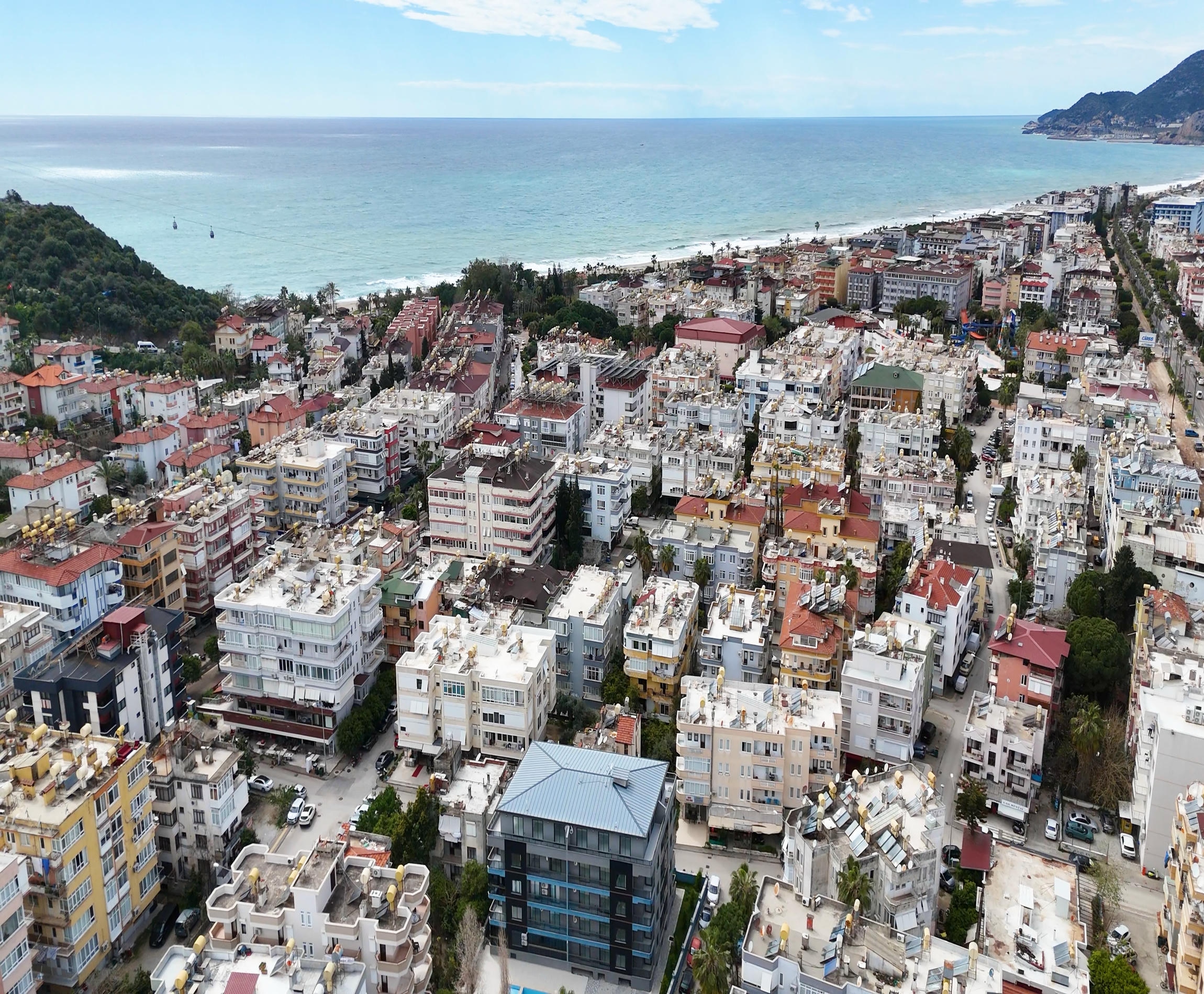 Short-term rental - 2+1 penthouse in the center of Alanya, Cleopatra Beach area No. 13