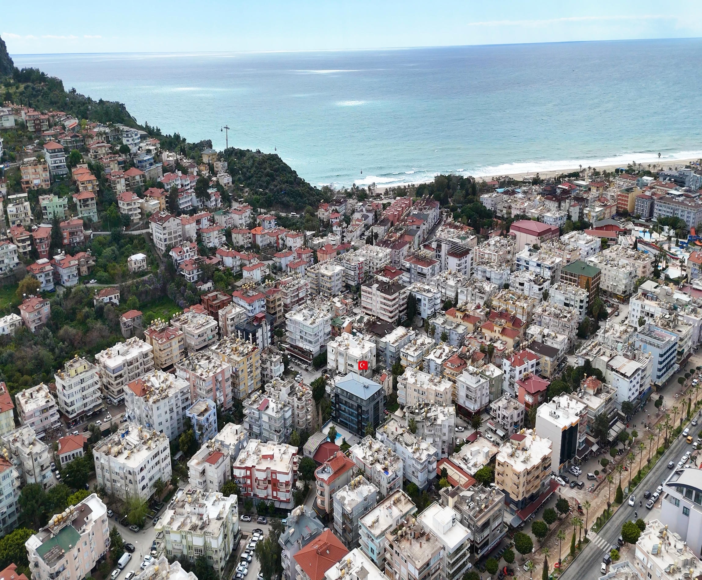 Short-term rental - 2+1 penthouse in the center of Alanya, Cleopatra Beach area No. 13