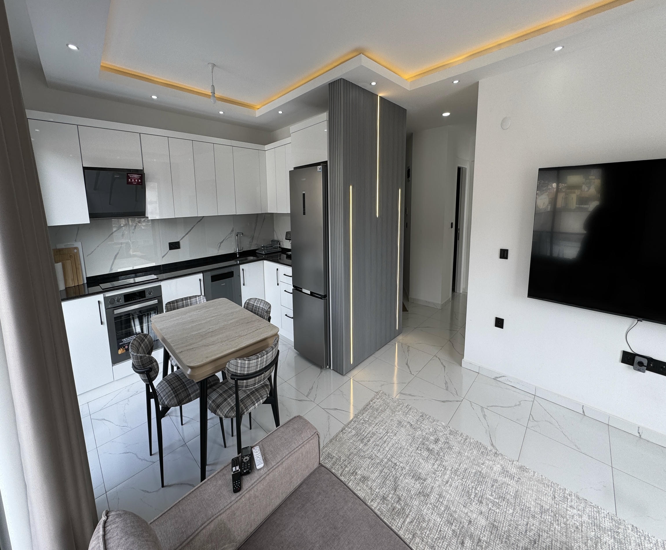 Short-term rental - 2+1 penthouse in the center of Alanya, Cleopatra Beach area No. 13