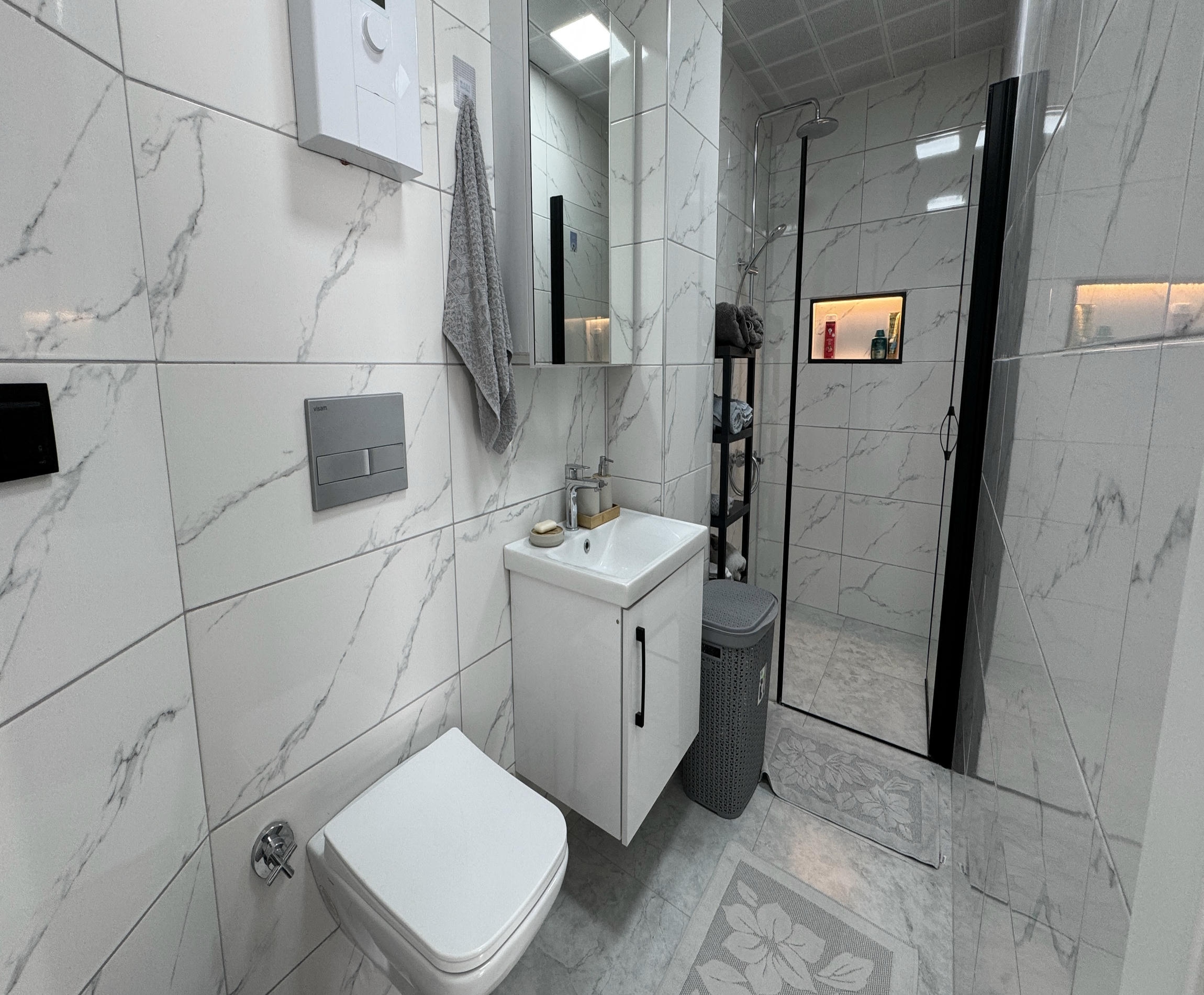Short-term rental - 2+1 penthouse in the center of Alanya, Cleopatra Beach area No. 13