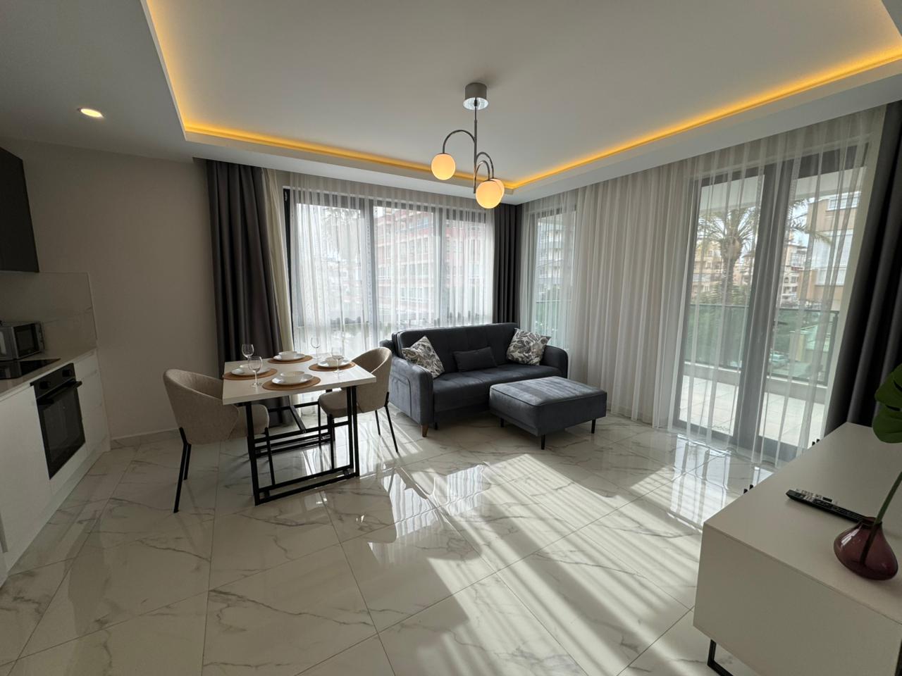 Long-term rent 1+1 in the center of Alanya - 300 m to Cleopatra Beach No. 12