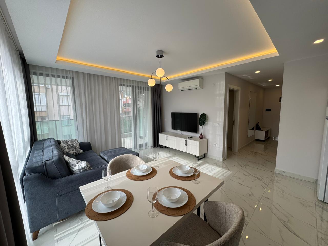 Long-term rent 1+1 in the center of Alanya - 300 m to Cleopatra Beach No. 12