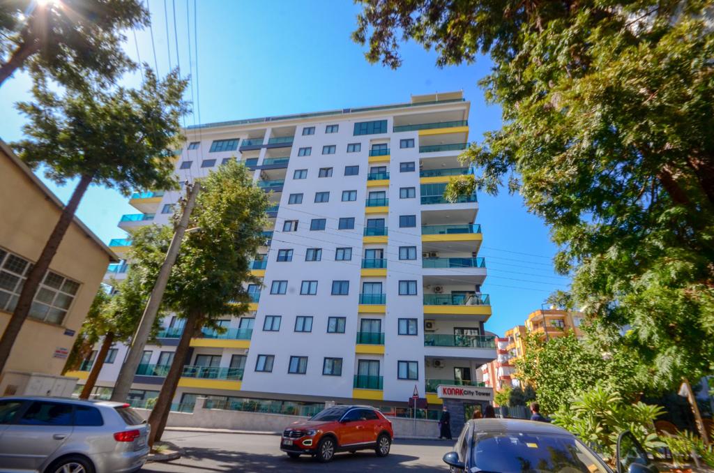 Квартира 2+1 под ВНЖ в центре Алании - с мебелью и видом на горы