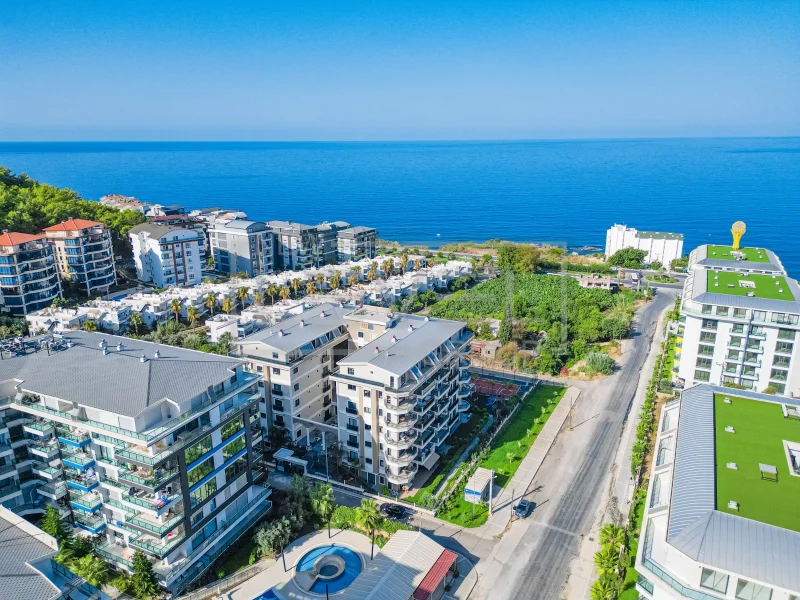 Kargicak'ta deniz manzaralı, tasarımcı imzalı 2+1 daire - sahibinden, plaja 300 metre mesafede.