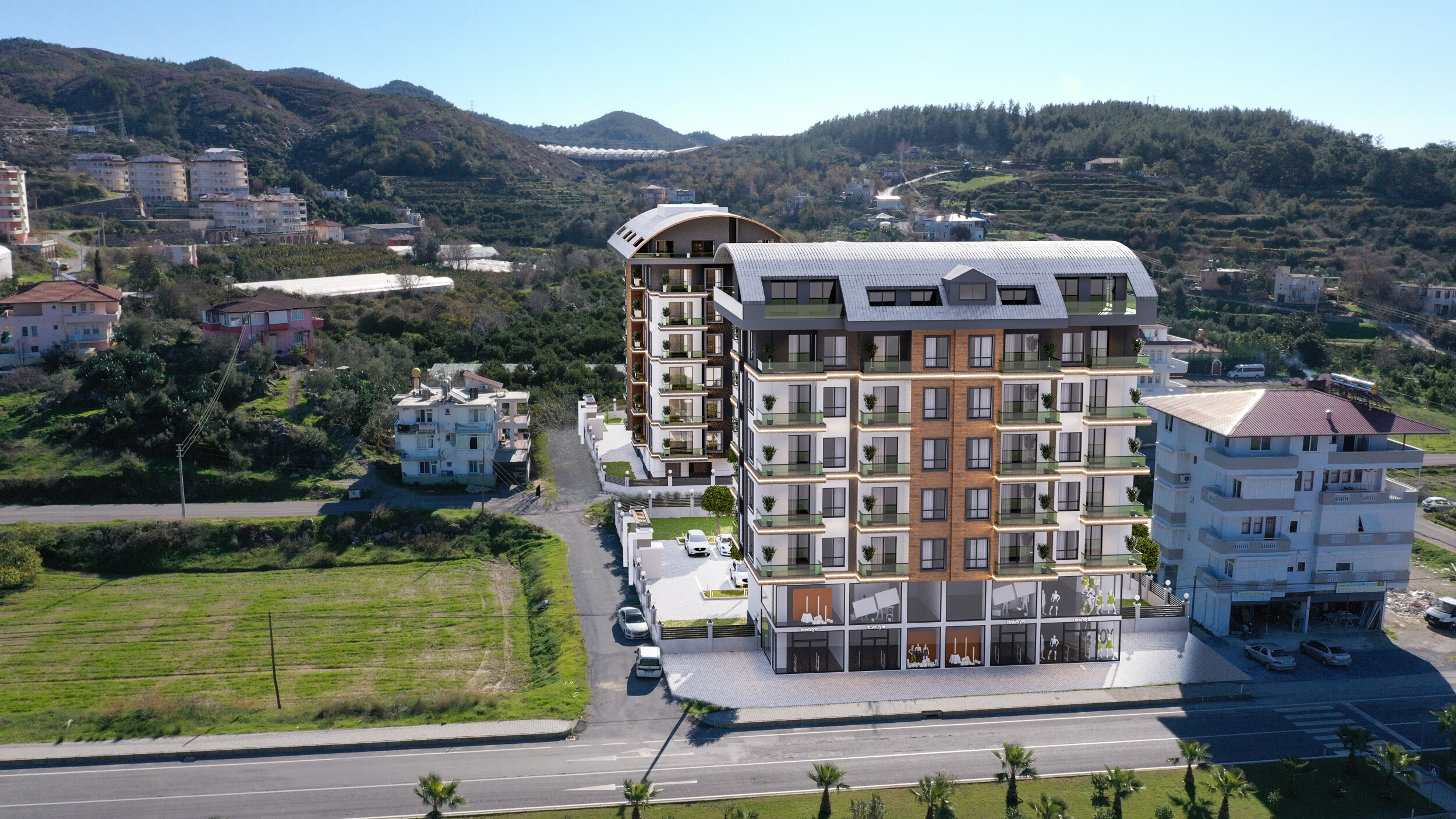 Commercial real estate in Alanya - 1+1 apartments in a modern complex in the Demirtas district