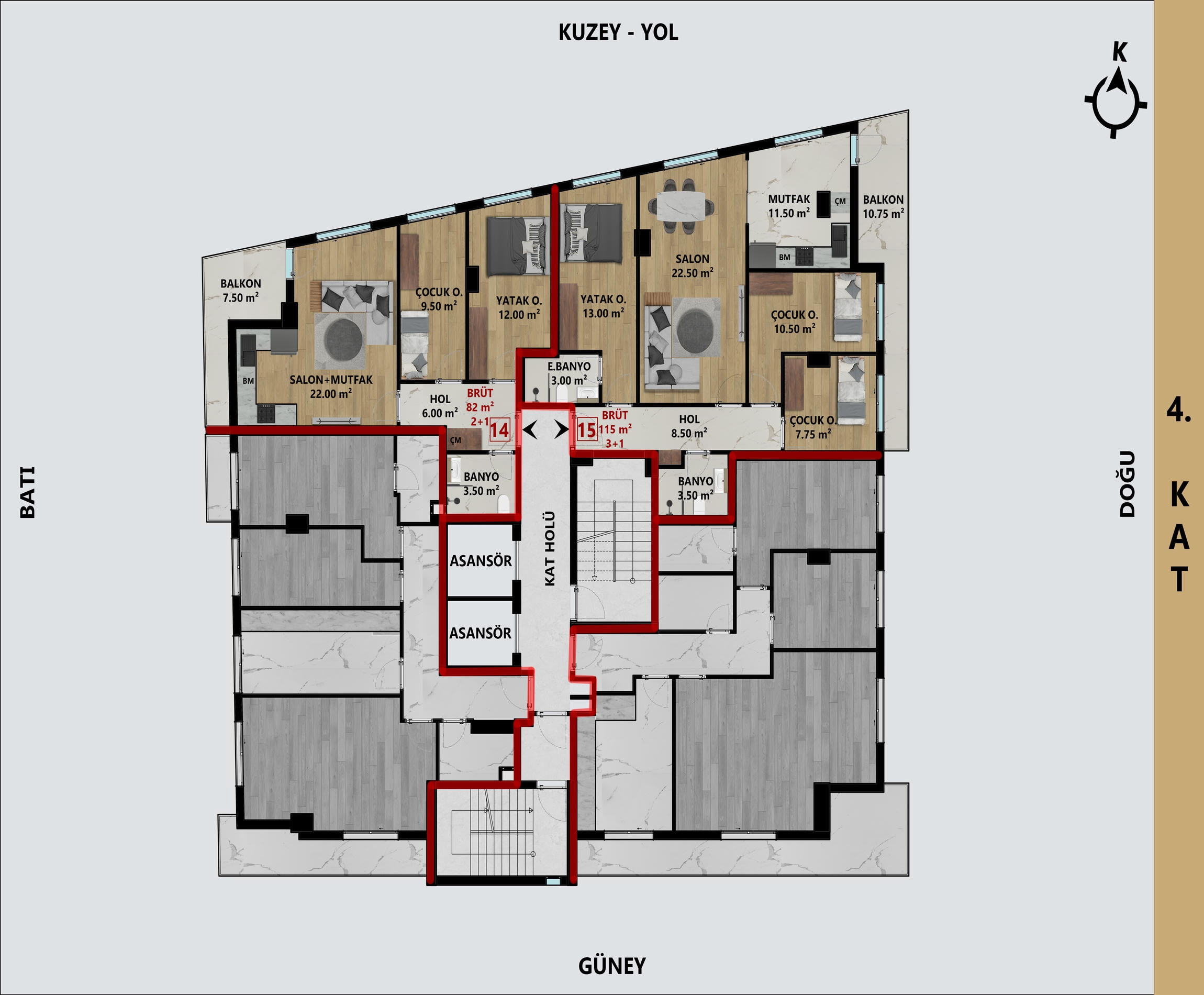 Apartments with installment plans from the developer in Antalya, Muratpaşa