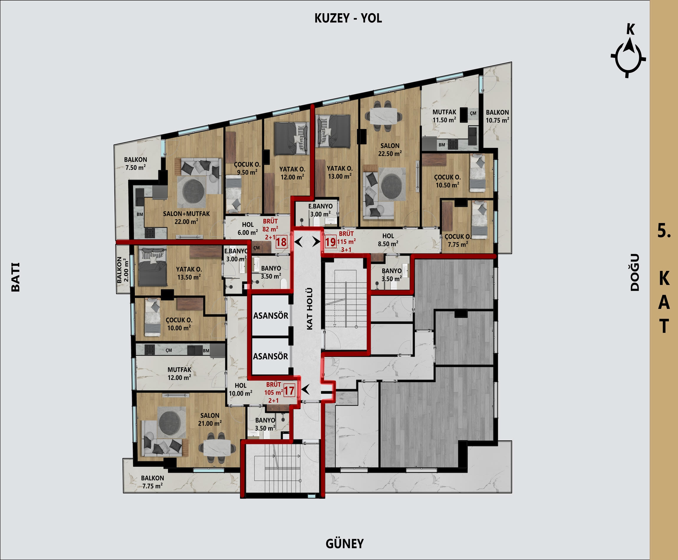 Apartments with installment plans from the developer in Antalya, Muratpaşa