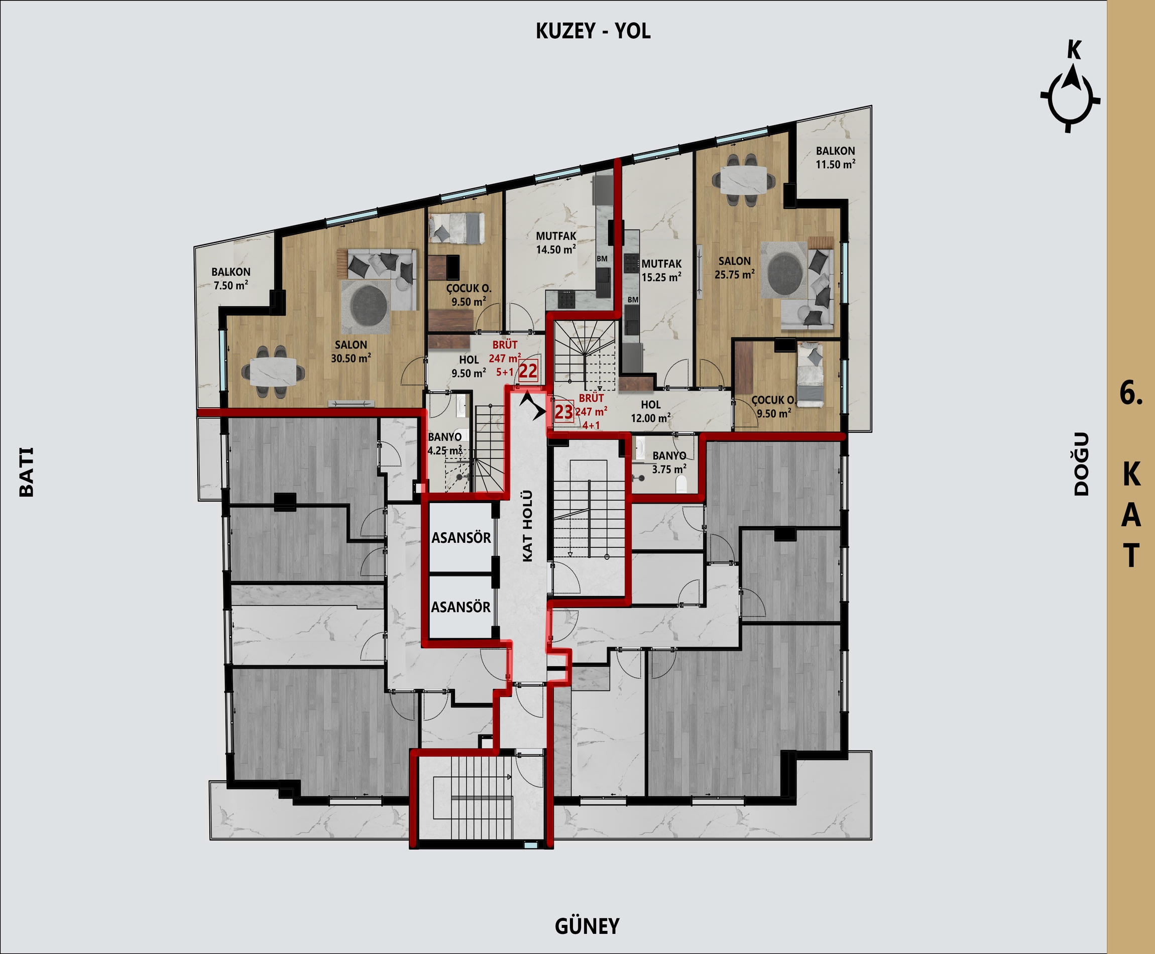 Apartments with installment plans from the developer in Antalya, Muratpaşa