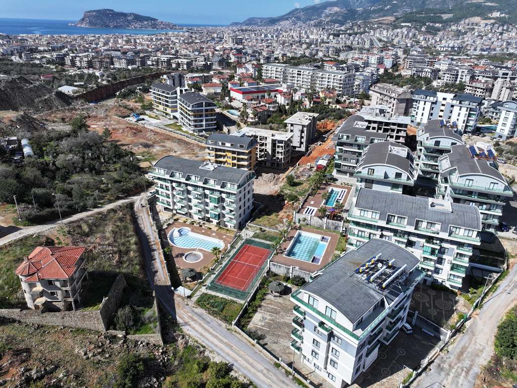 Квартира 1+1 с мебелью в Алании, район Оба