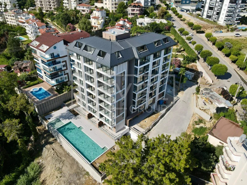1+1 apartment with sea view in Alanya, Avsallar district