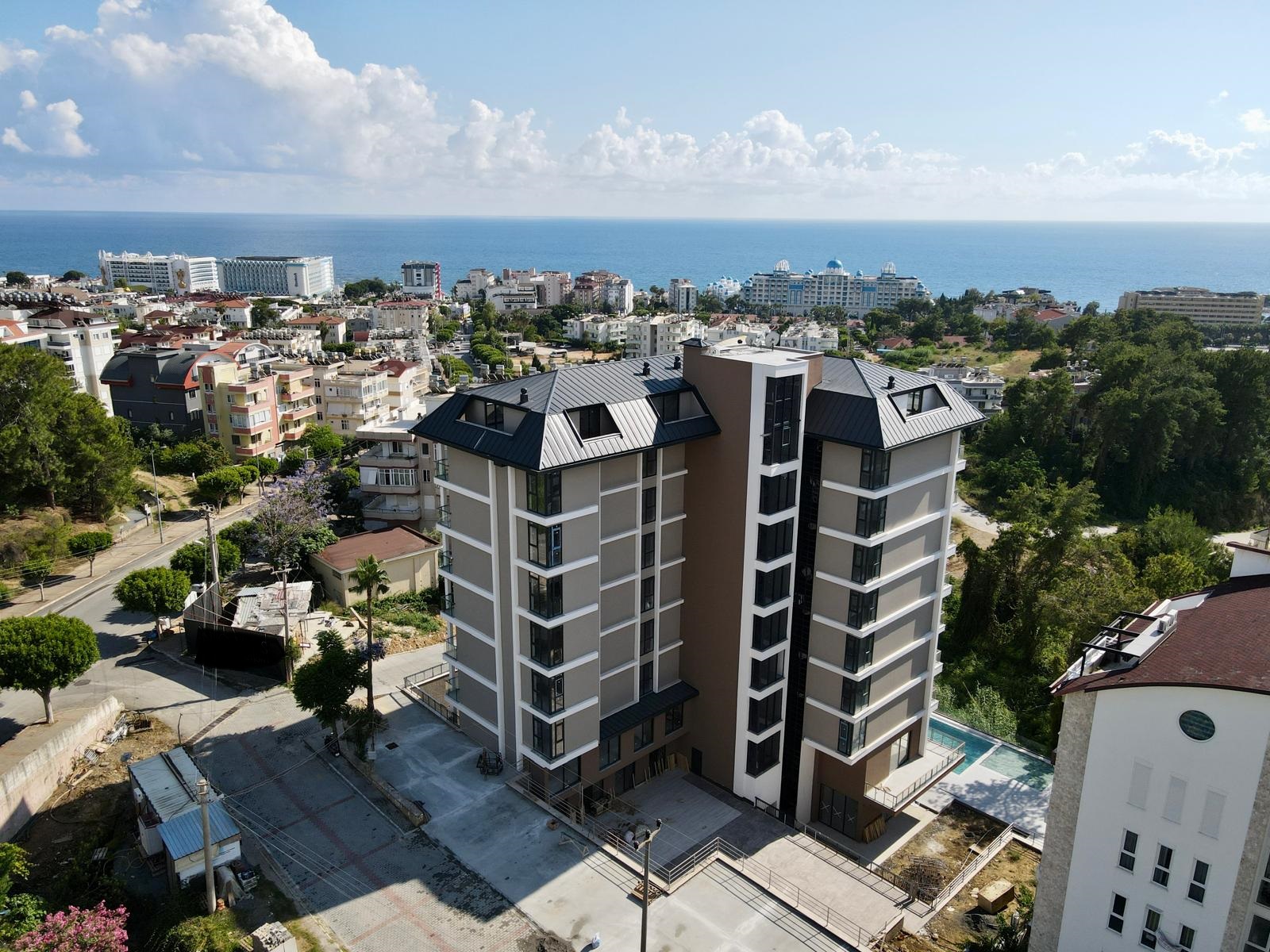 1+1 apartment with sea view in Alanya, Avsallar district