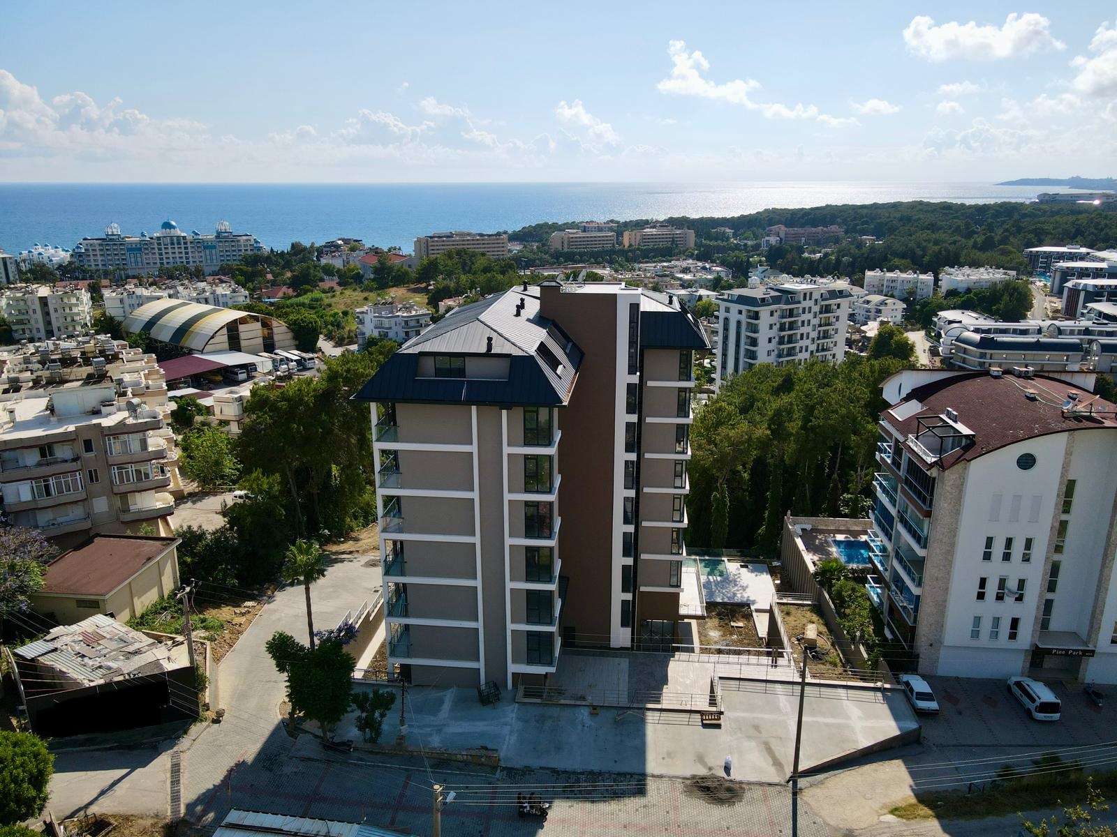 1+1 apartment with sea view in Alanya, Avsallar district