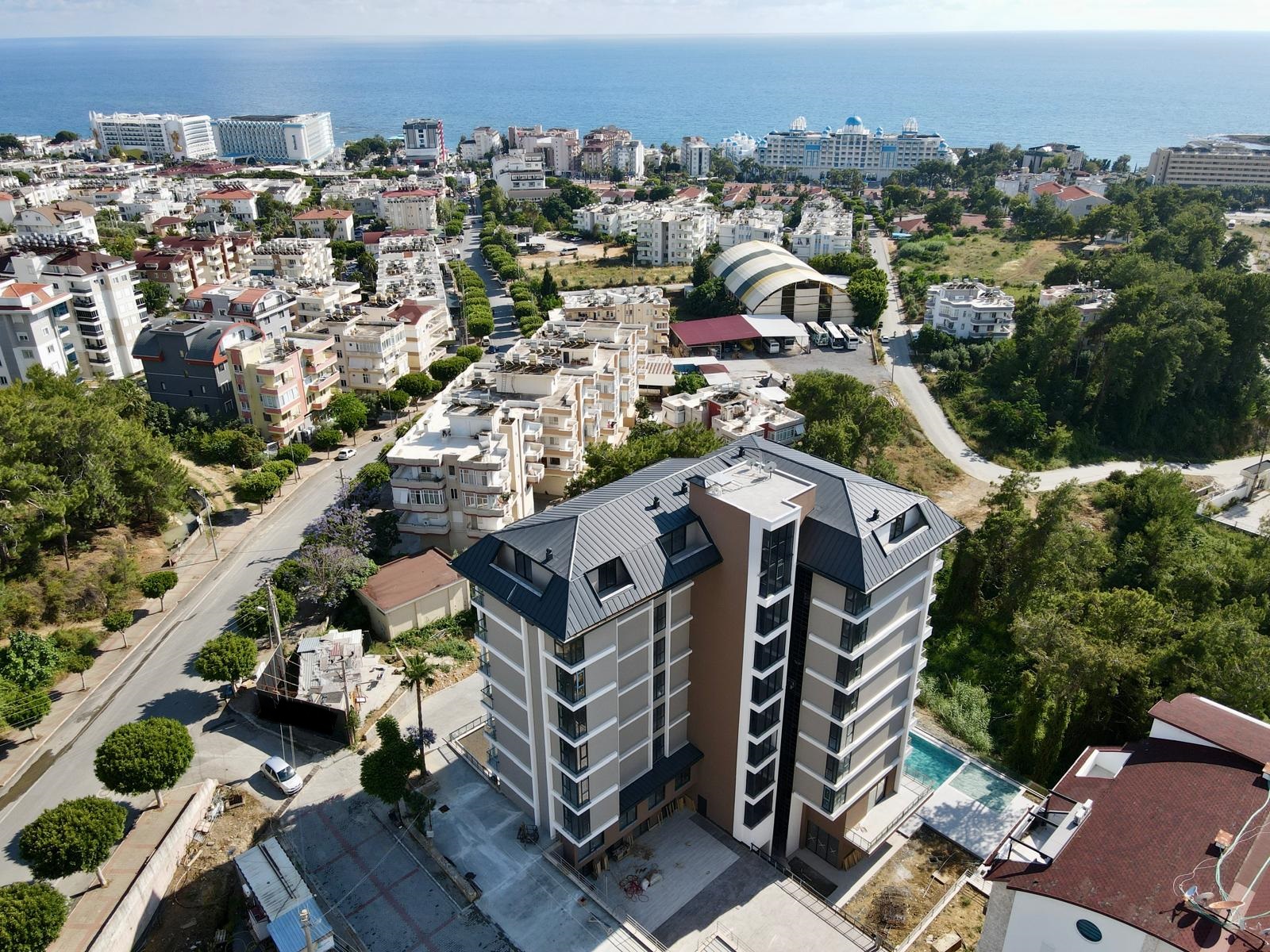 1+1 apartment with sea view in Alanya, Avsallar district