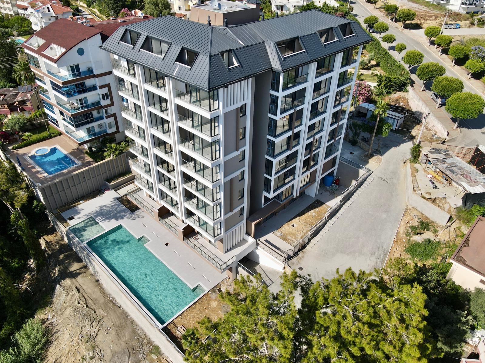 1+1 apartment with sea view in Alanya, Avsallar district