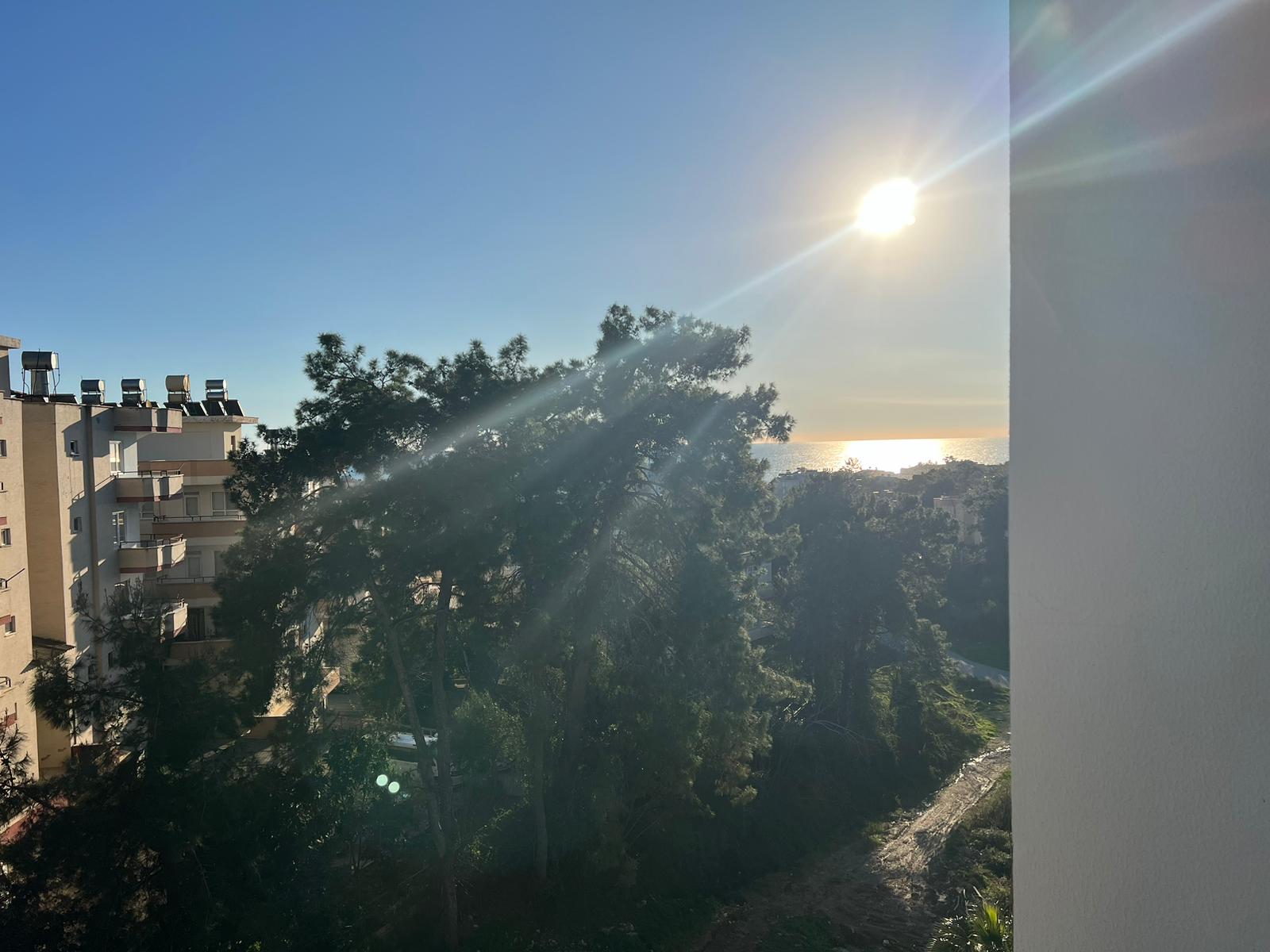1+1 apartment with sea view in Alanya, Avsallar district