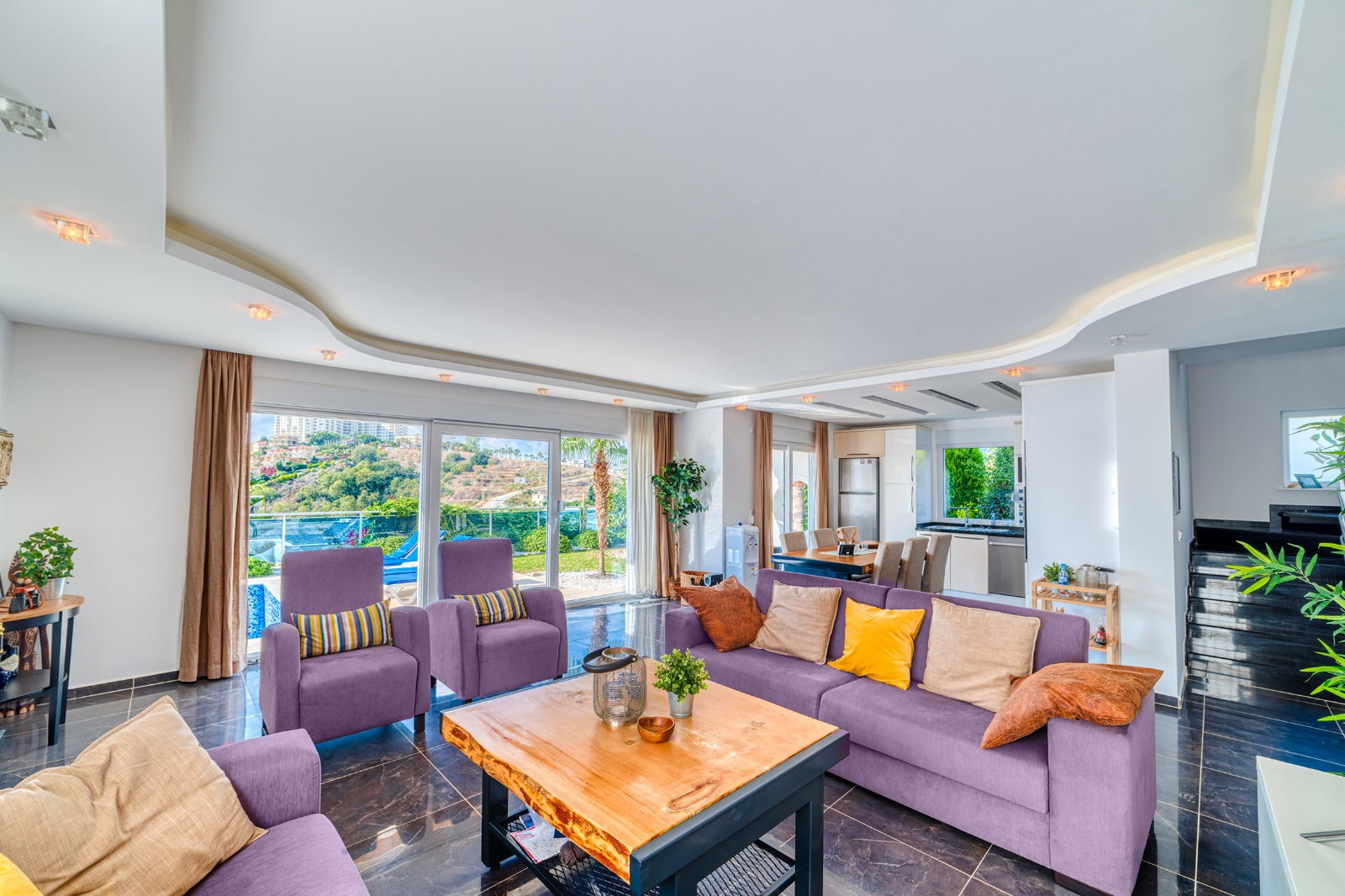 Two-story private villa 4+1 in Alanya – furnished, pool, sea view, Kargicak district