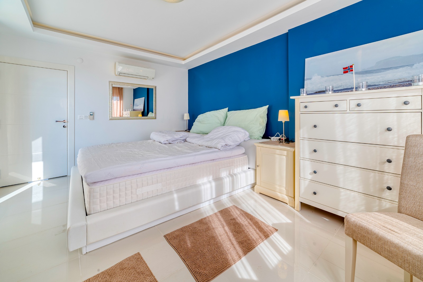 Two-story private villa 4+1 in Alanya – furnished, pool, sea view, Kargicak district