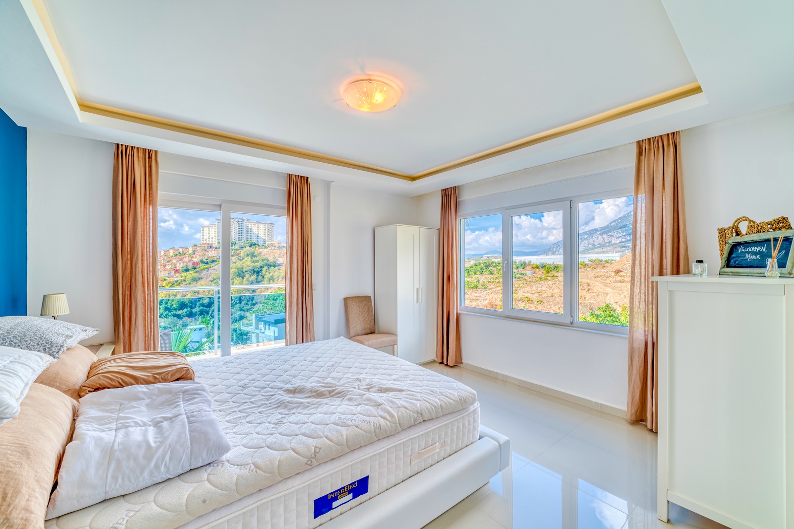 Two-story private villa 4+1 in Alanya – furnished, pool, sea view, Kargicak district