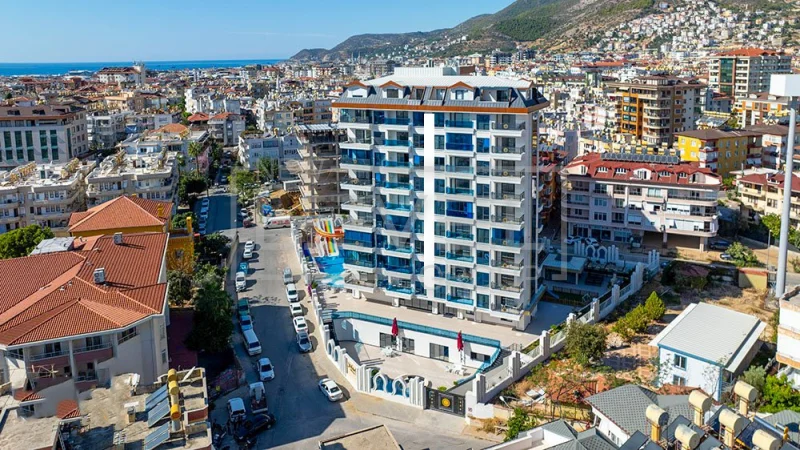 Квартира 2+1 в центре Алании, с мебелью в элитном комплексе, район пляжа Клеопатра