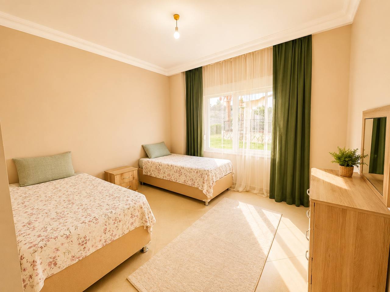 Квартира 2+1 в Махмутларе - 130 м² с мебелью и видом на горы