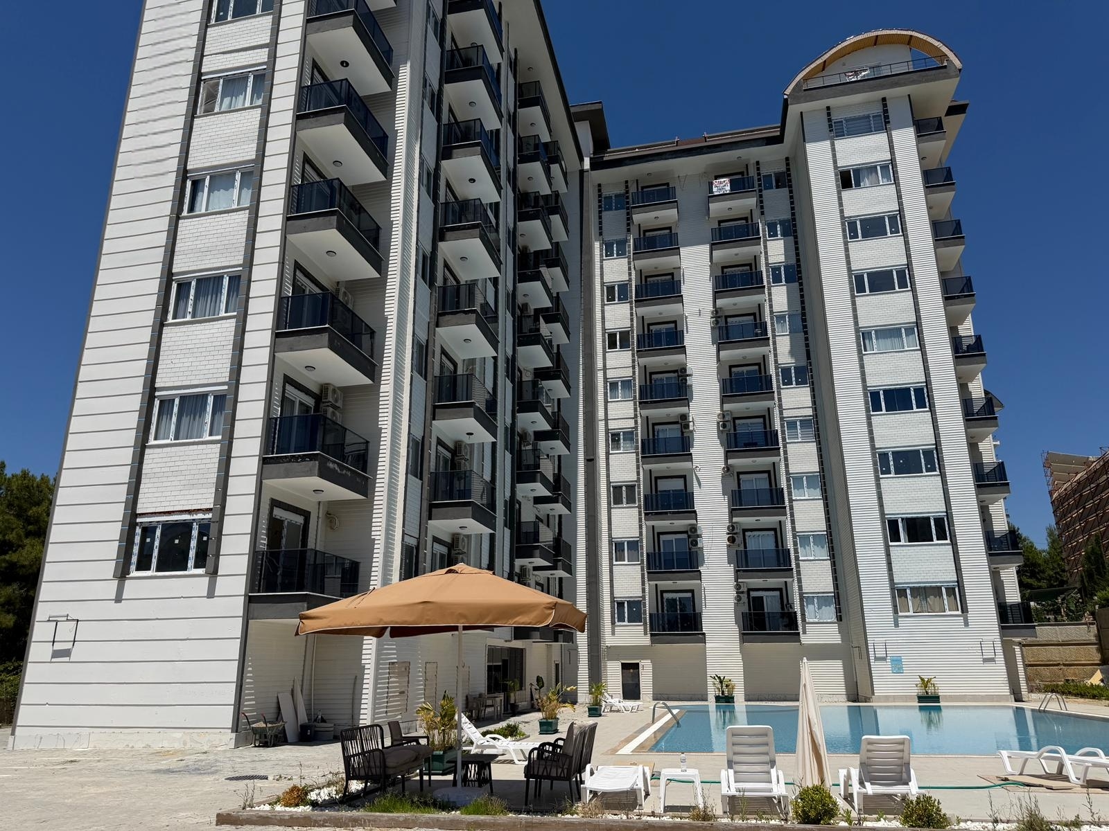 Квартира 1+1 в Алании, район Авсаллар - чистовая отделка, современный комплекс