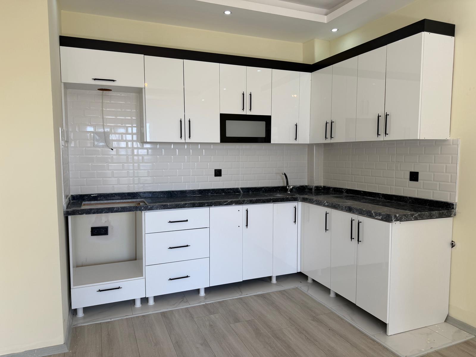 Квартира 1+1 в Алании, район Авсаллар - чистовая отделка, современный комплекс