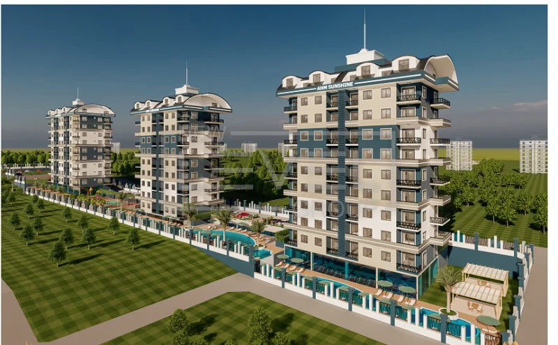 Квартира 1+1 в Алании - мебель, комплекс отельного формата, район Паяллар