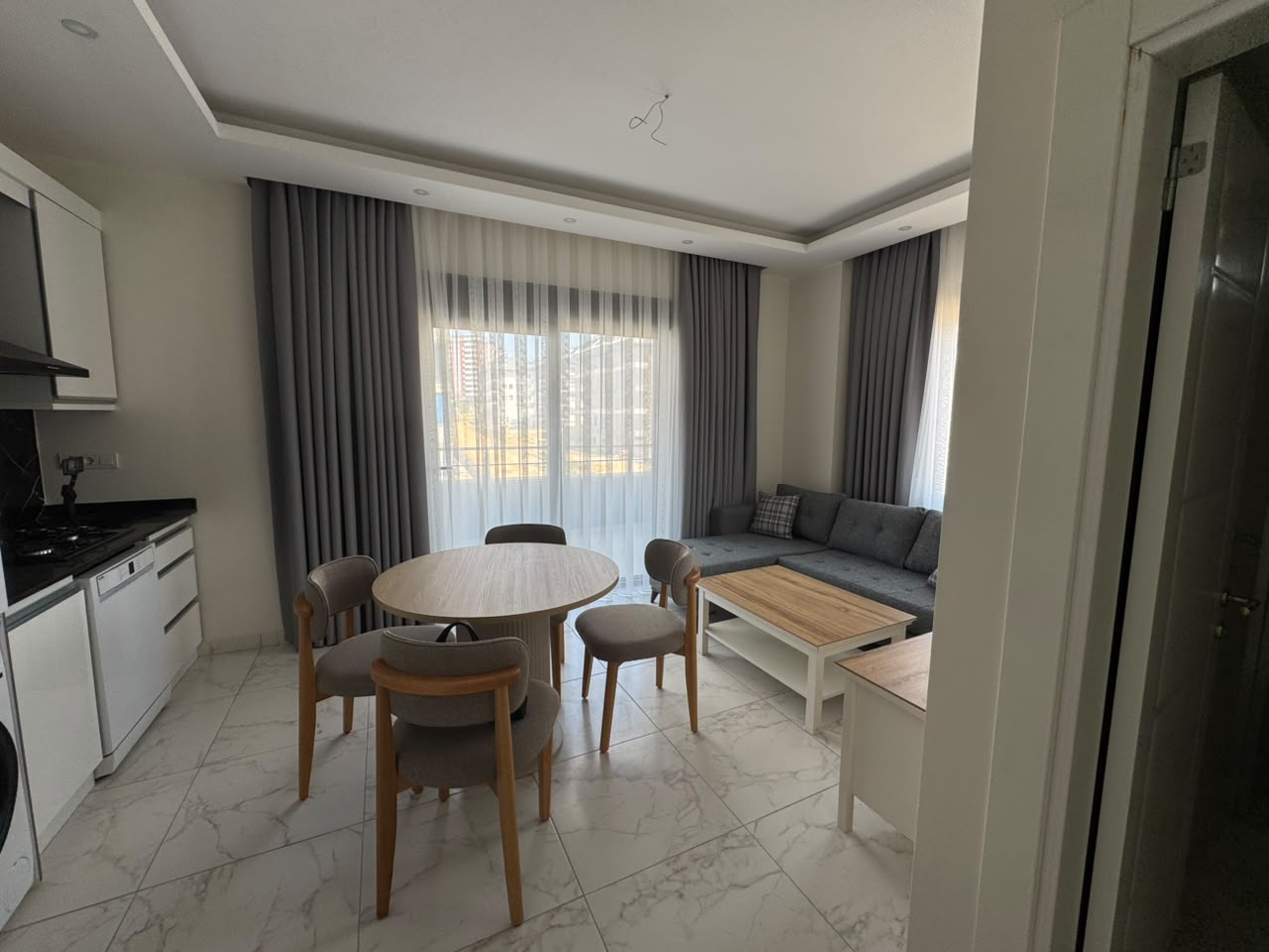 Квартира 1+1 в Алании - мебель, комплекс отельного формата, район Паяллар