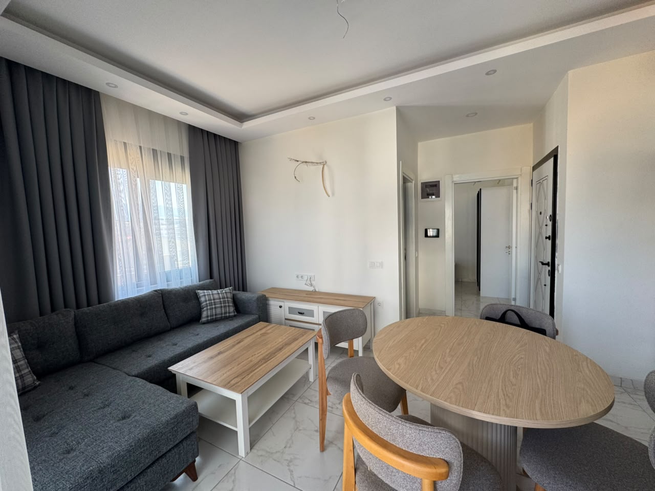 Квартира 1+1 в Алании - мебель, комплекс отельного формата, район Паяллар