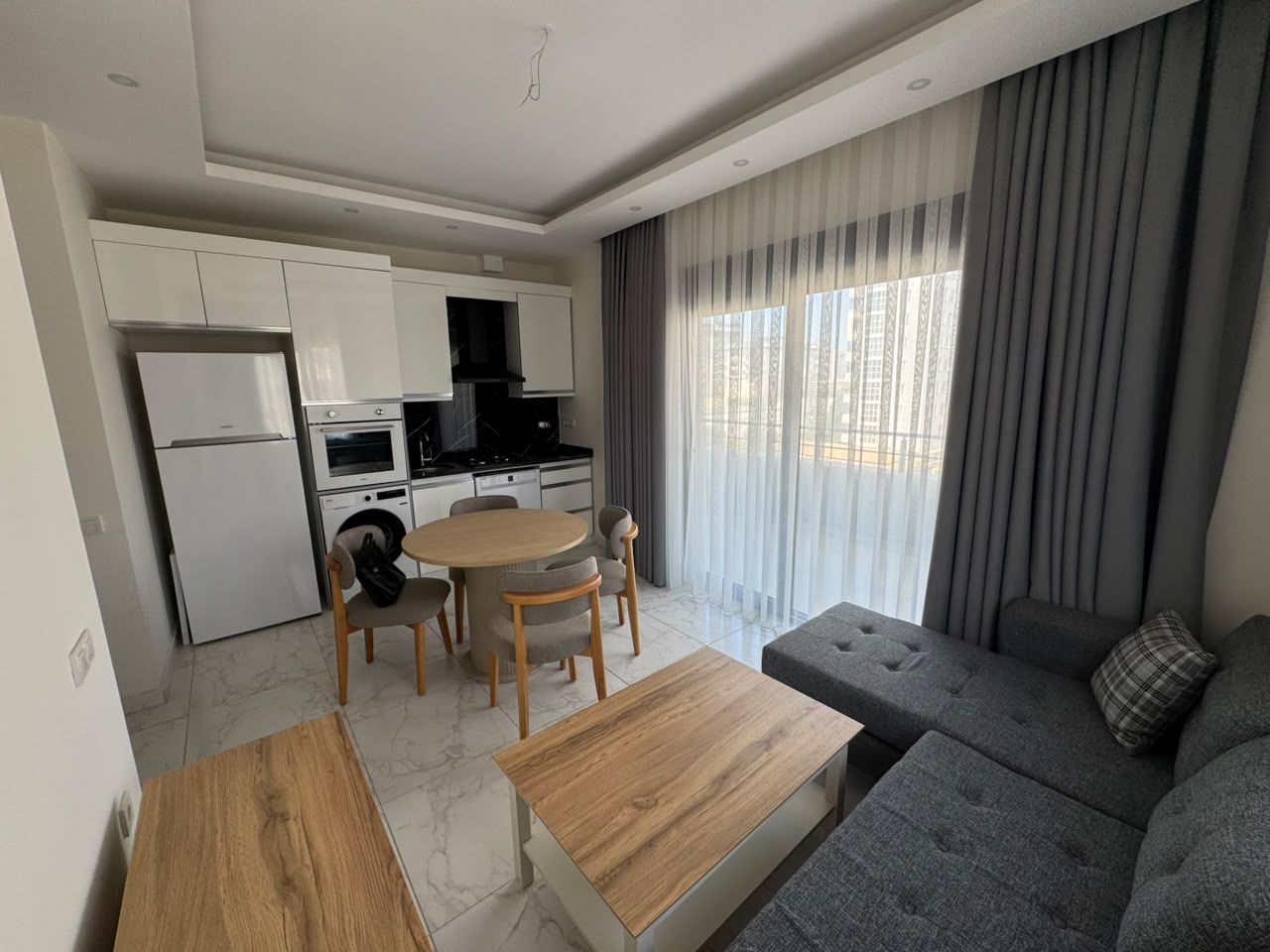 Квартира 1+1 в Алании - мебель, комплекс отельного формата, район Паяллар