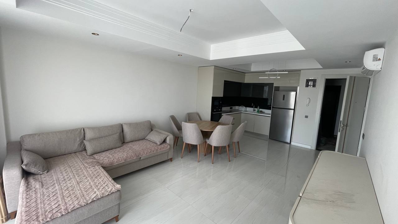 Квартира в Алании, район Тюрклер - 1+1 85 м2 с мебелью в премиальном resort-комплексе