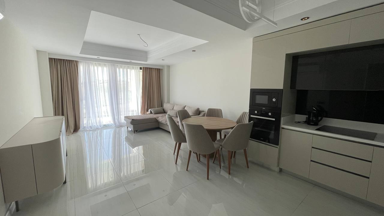 Квартира в Алании, район Тюрклер - 1+1 85 м2 с мебелью в премиальном resort-комплексе