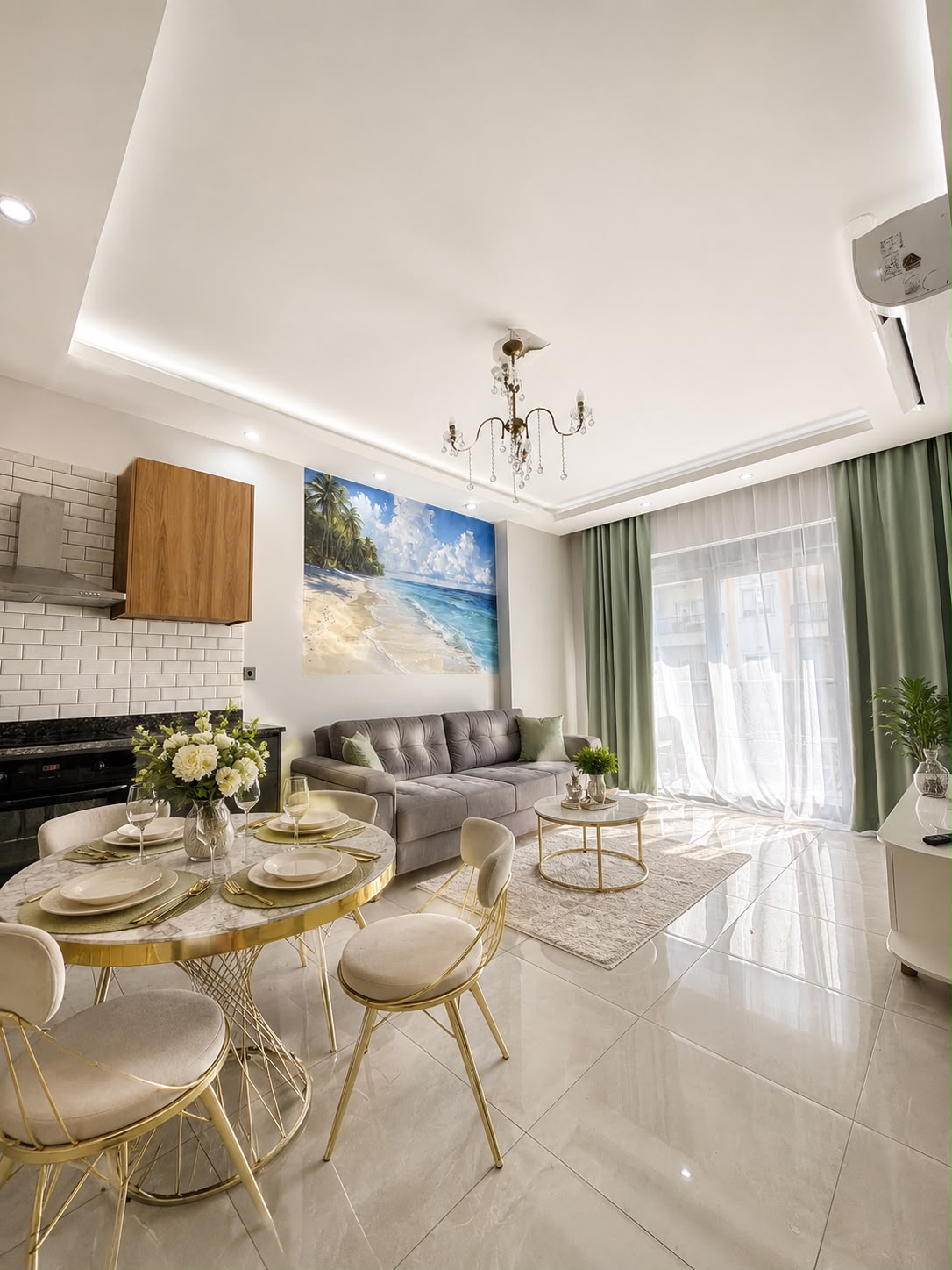 Меблированная квартира 1+1 в Алании, Махмутлар - 57 м² по доступной цене