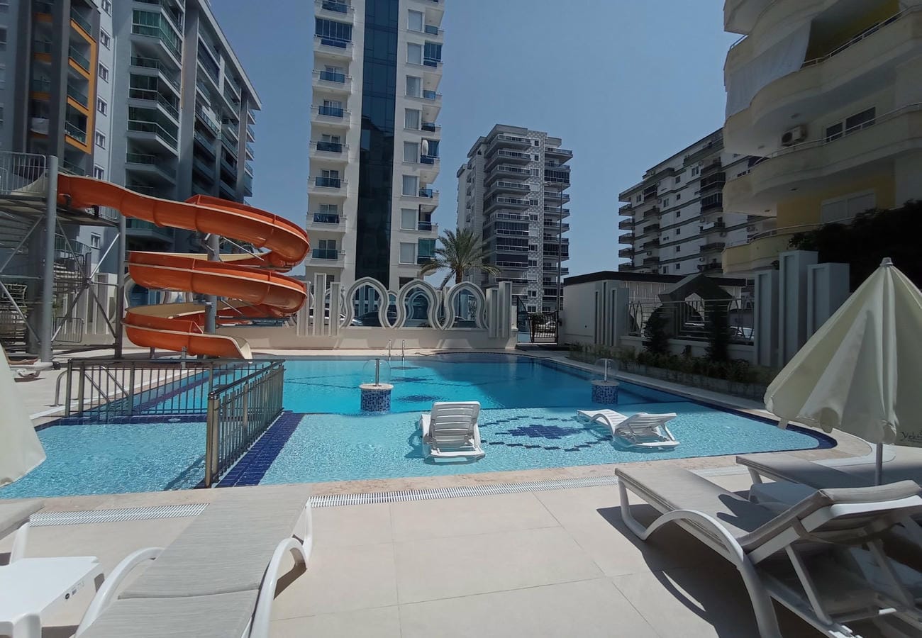 Apartment for rent in Mahmutlar – two-room furnished, 550 m to beach No. 24
