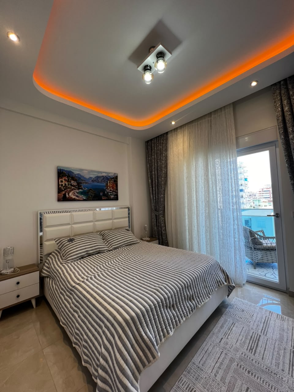 Apartment for rent in Mahmutlar – two-room furnished, 550 m to beach No. 24