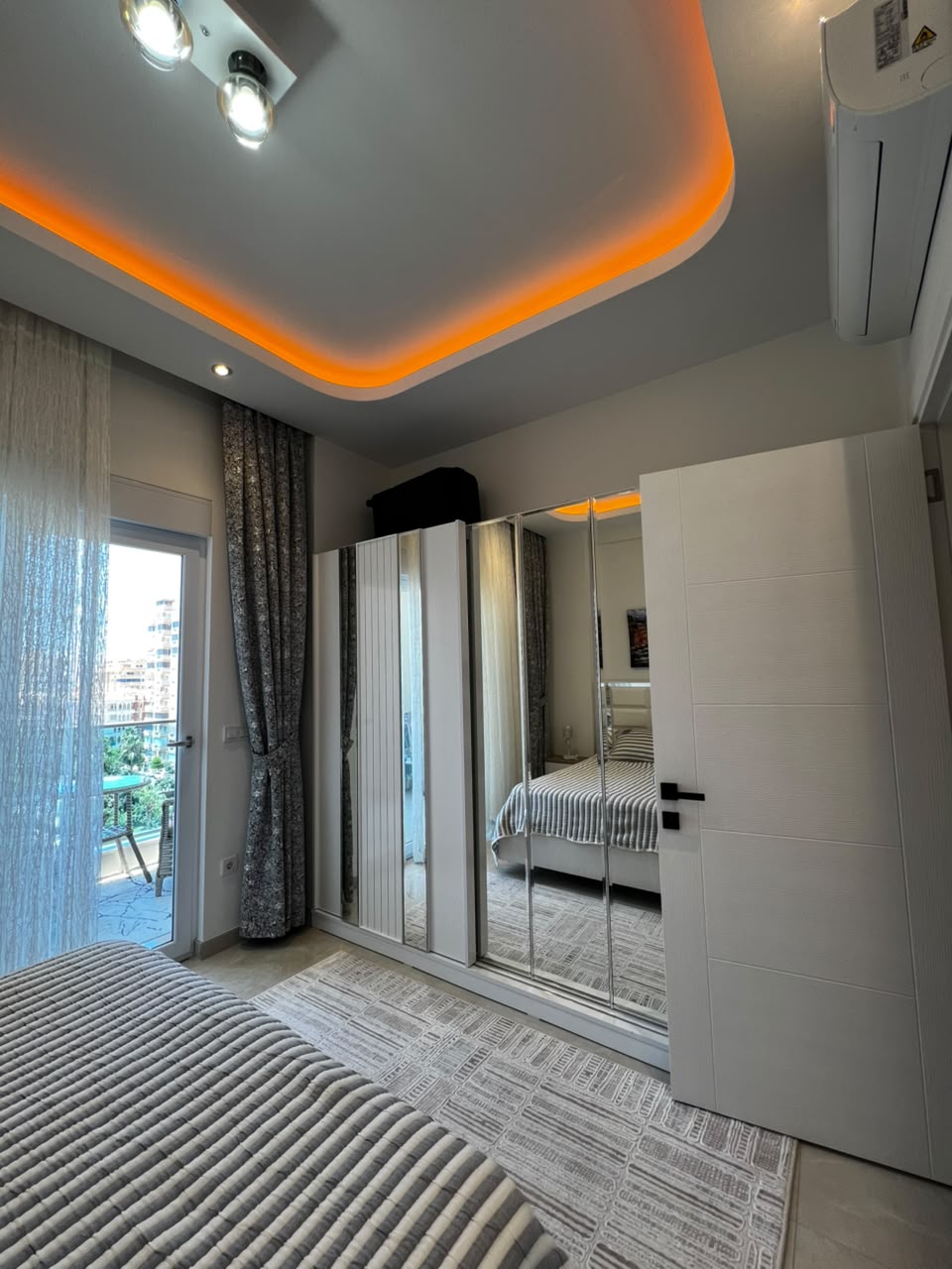 Apartment for rent in Mahmutlar – two-room furnished, 550 m to beach No. 24