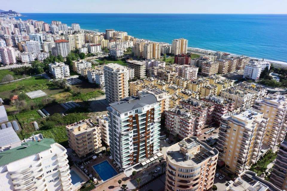 Квартира 1+1 в Алании, район Махмутлар - 70 м², мебель, вид на горы, рядом с морем