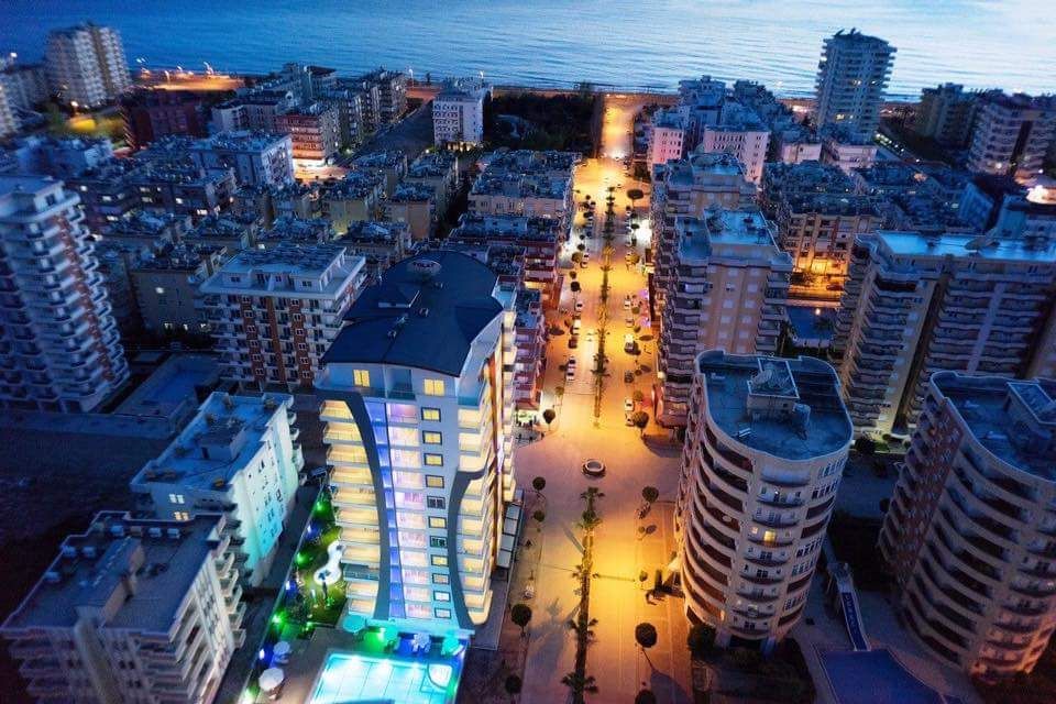 Квартира 1+1 в Алании, район Махмутлар - 70 м², мебель, вид на горы, рядом с морем