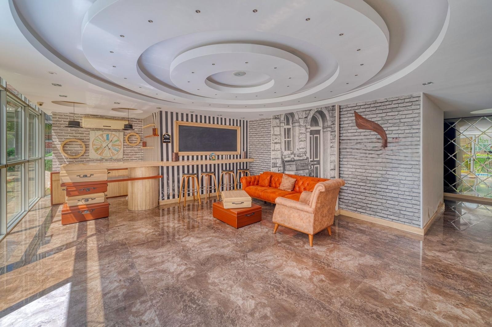 Квартира 1+1 в Алании, район Махмутлар - 70 м², мебель, вид на горы, рядом с морем