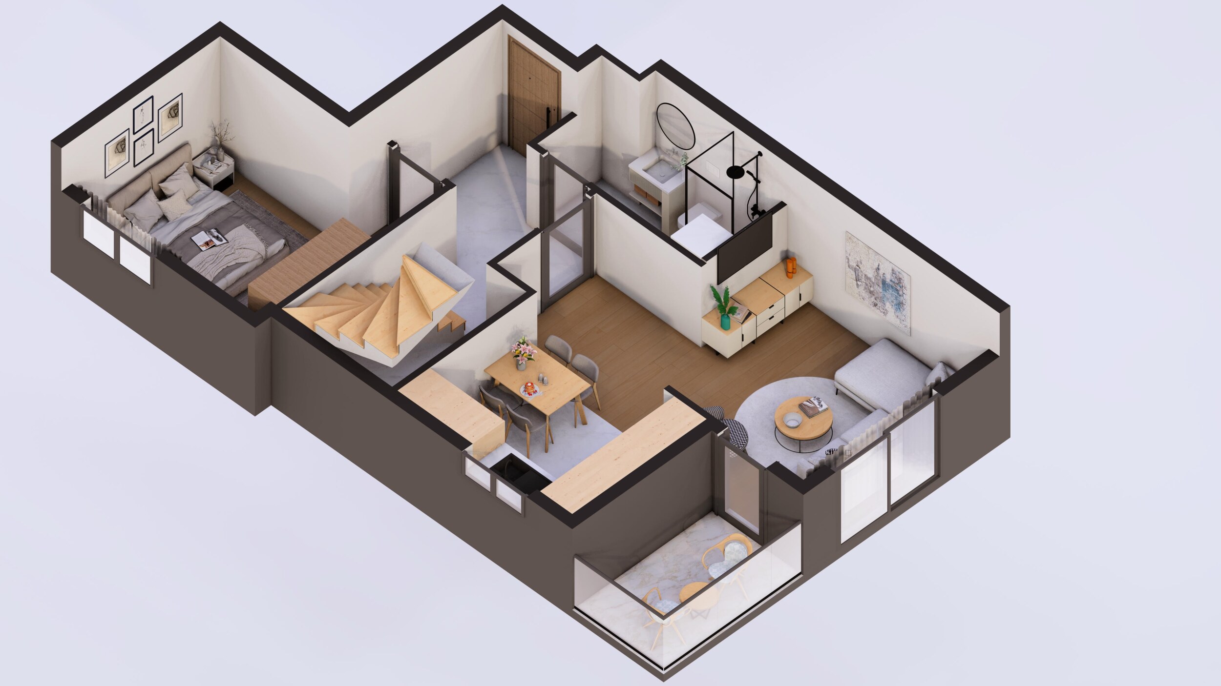 Apartments from the developer in Antalya - a residential project in the Muratpasa district, Yıldız