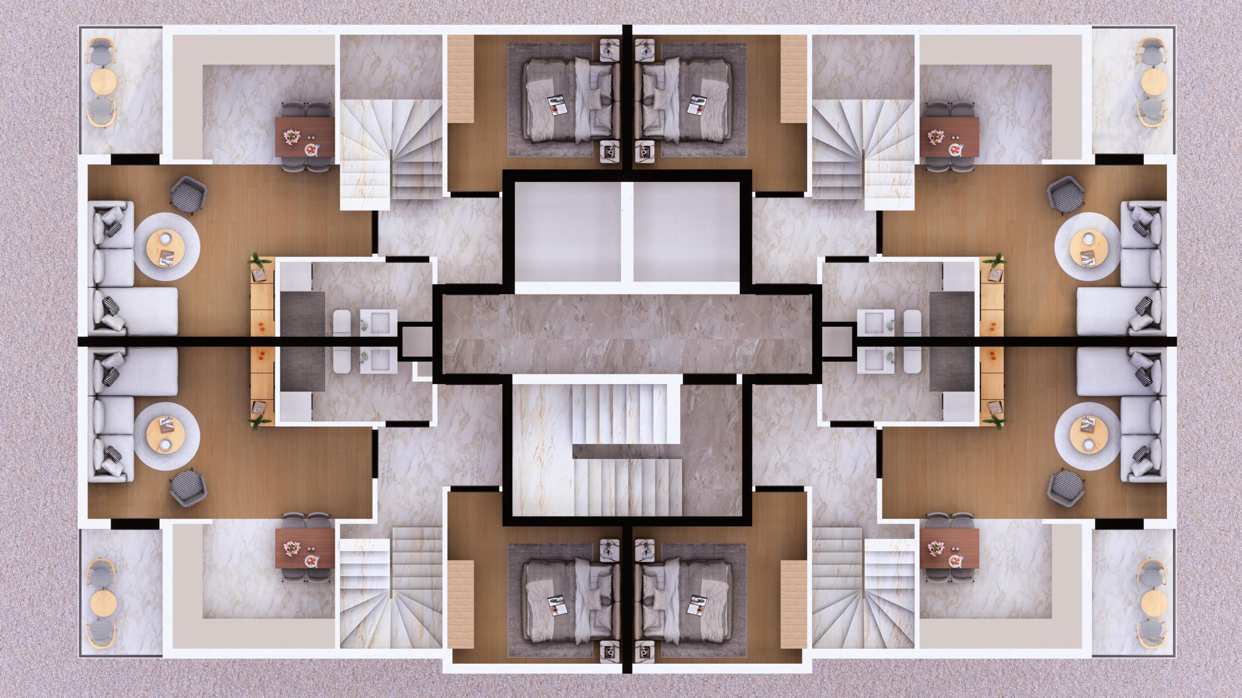 Apartments from the developer in Antalya - a residential project in the Muratpasa district, Yıldız