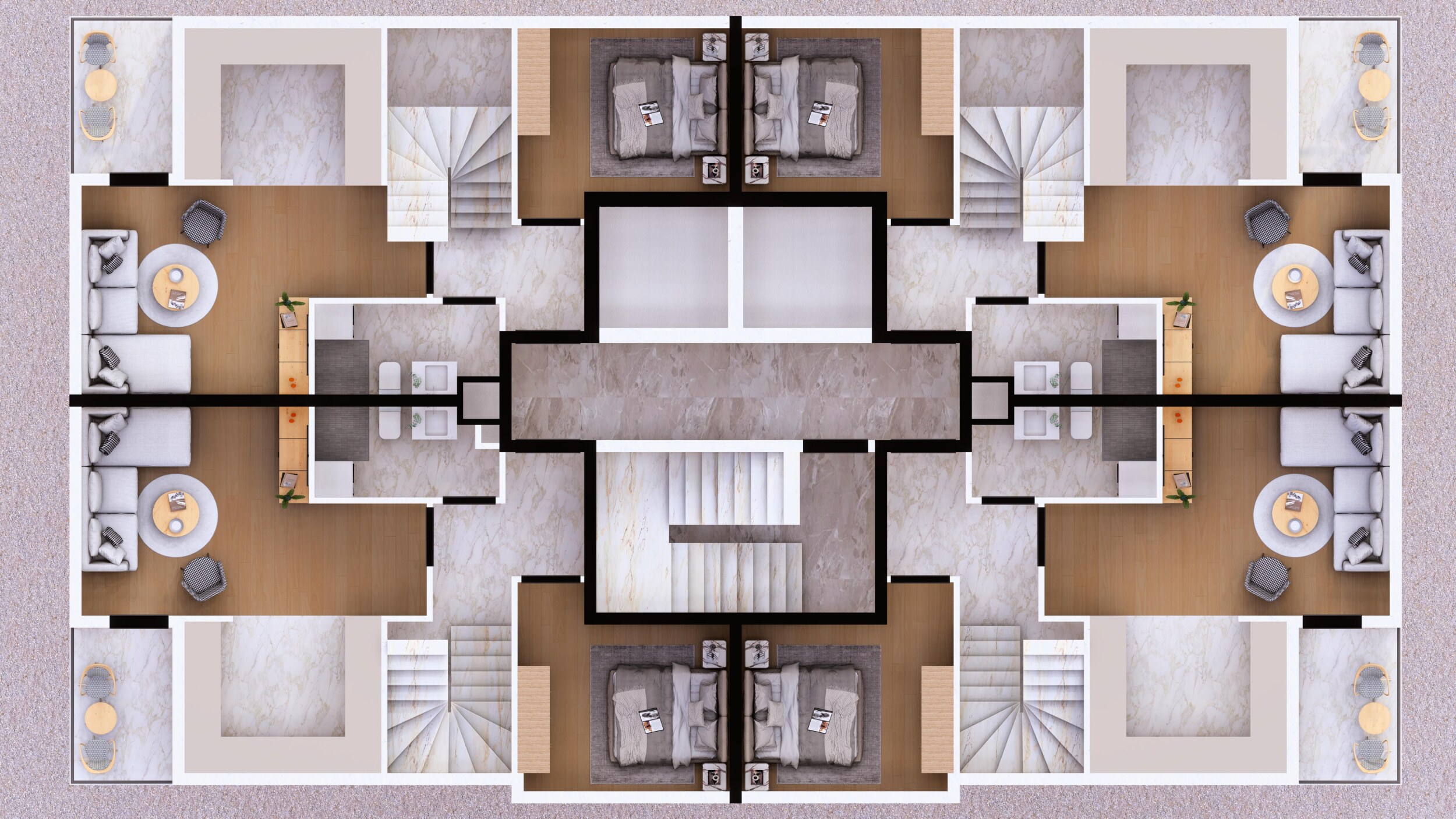 Apartments from the developer in Antalya - a residential project in the Muratpasa district, Yıldız